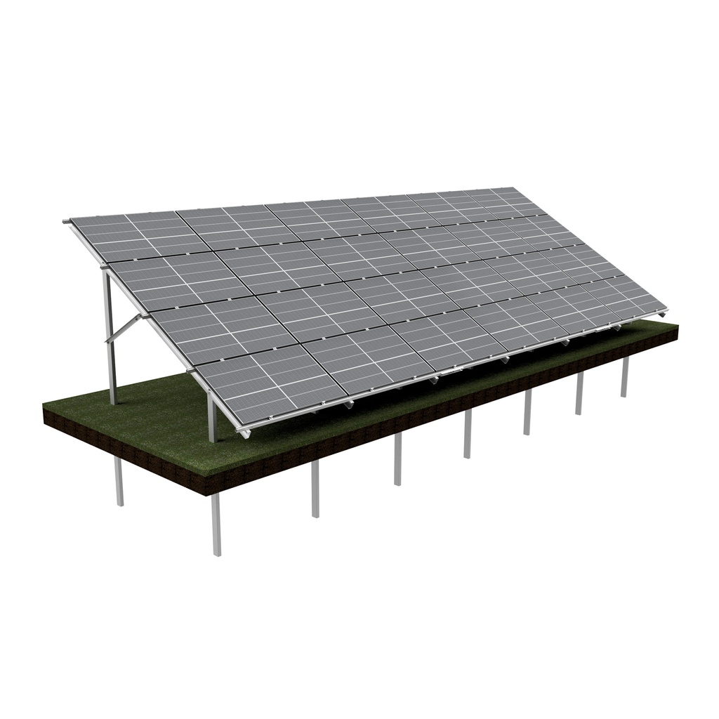 [KG-DPH 4X6 "M"] KG Stół dwupodporowy dla 24PV (4x6), układ POZIOMY, moduł do szerokości 113,5cm / wysokości 200cm