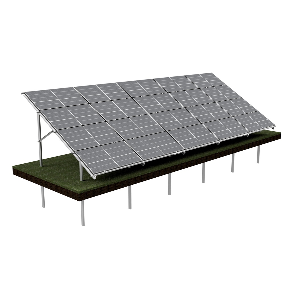 [KG-DPH 4X5 "L"] KG Stół dwupodporowy dla 20PV (4x5), układ POZIOMY, moduł do szerokości 113,5cm / wysokości 220cm