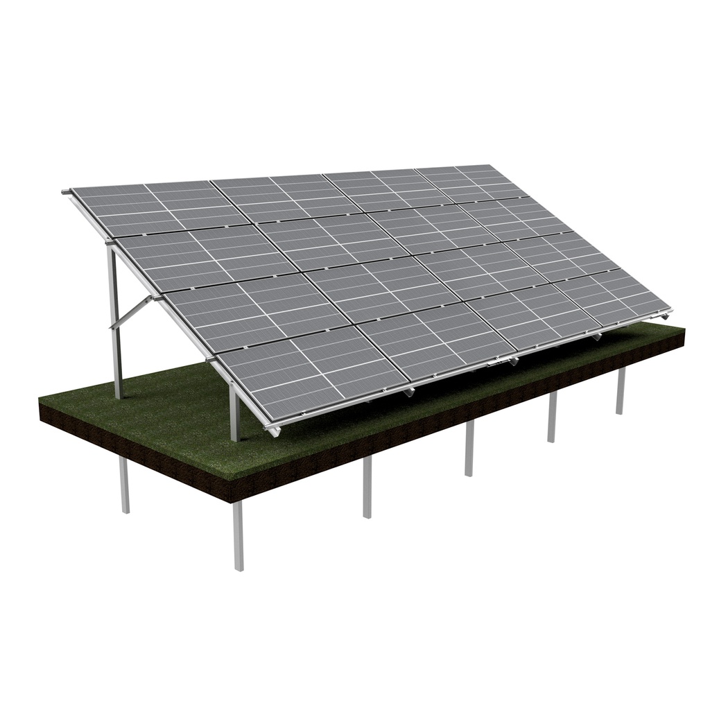 [KG-DPH 4X4 "XL"] KG Stół dwupodporowy dla 16PV (4x4), układ POZIOMY, moduł do szerokości 113,5 cm / wysokości 240 cm