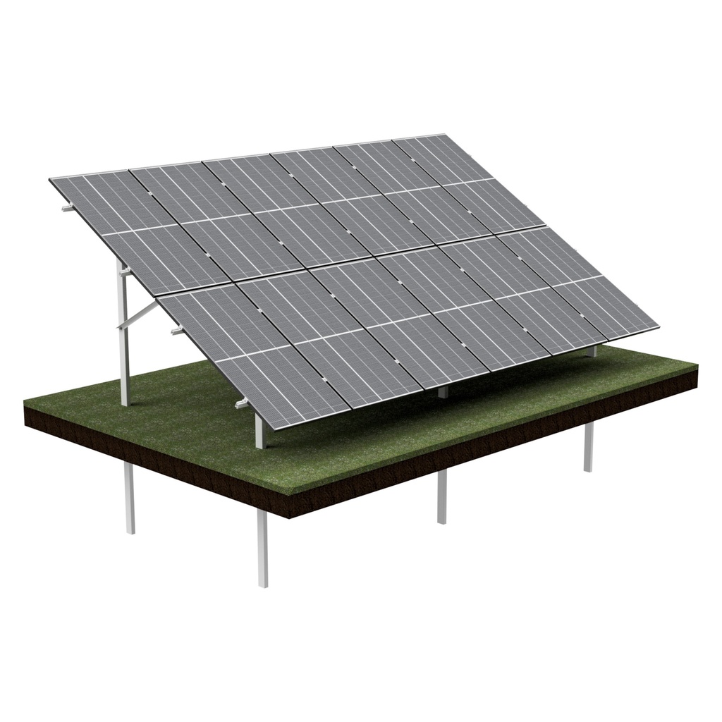 [KG-DPV 2X6 "L"] KG Stół dwupodporowy dla 12PV (2x6), układ PIONOWY, moduł do szerokości 113,5cm / wysokości 220cm