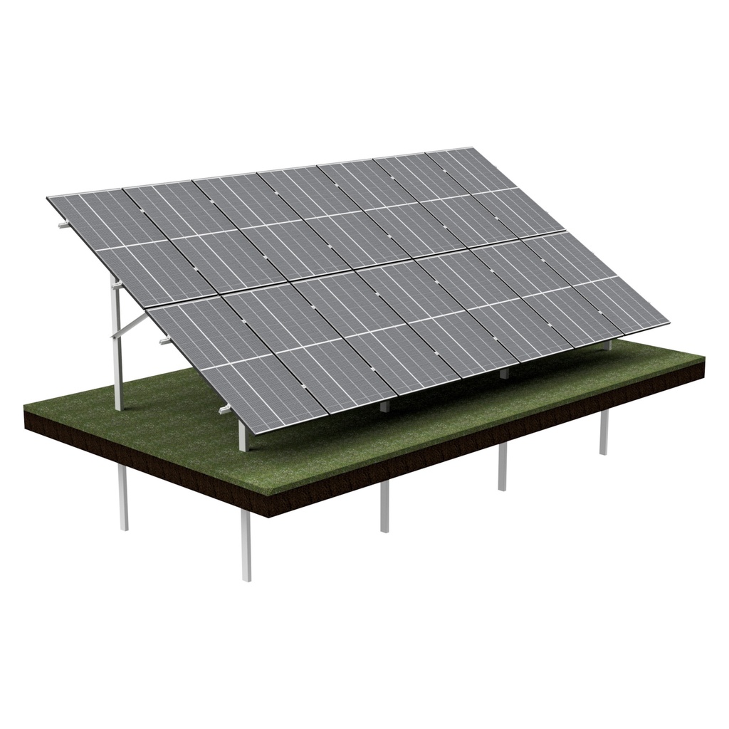 [KG-DPV 2X7 "L"] KG Stół dwupodporowy dla 14PV (2x7), układ PIONOWY, moduł do szerokości 113,5cm / wysokości 220cm