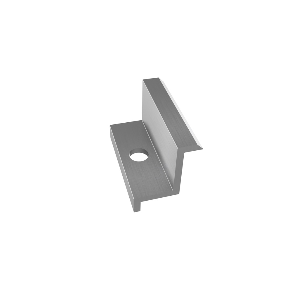 EMS Klema końcowa H=30mm, L=50mm, srebrna, 4mm
