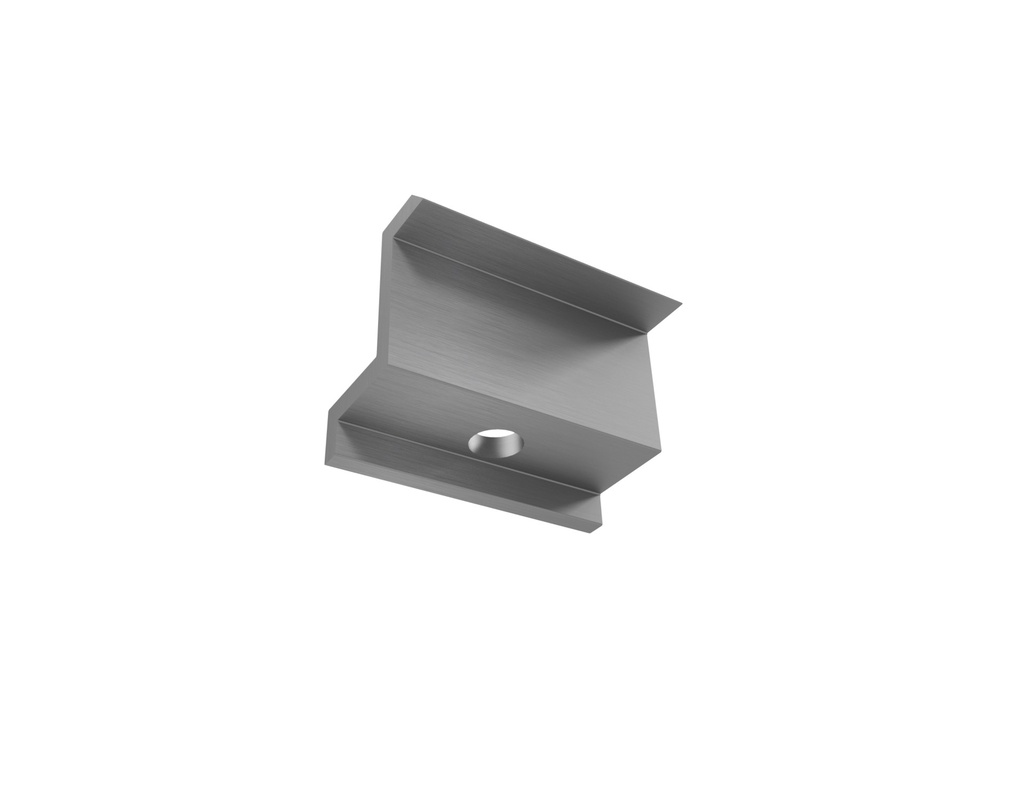 EMS Klema końcowa H=30mm, L=60mm, srebrna, 4mm