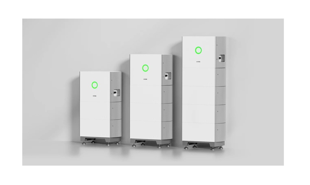 SAJ All in One zestaw: falownik hybrydowy HS2 10kW + magazyn energii 10kWh HV5 Plus z podstawą