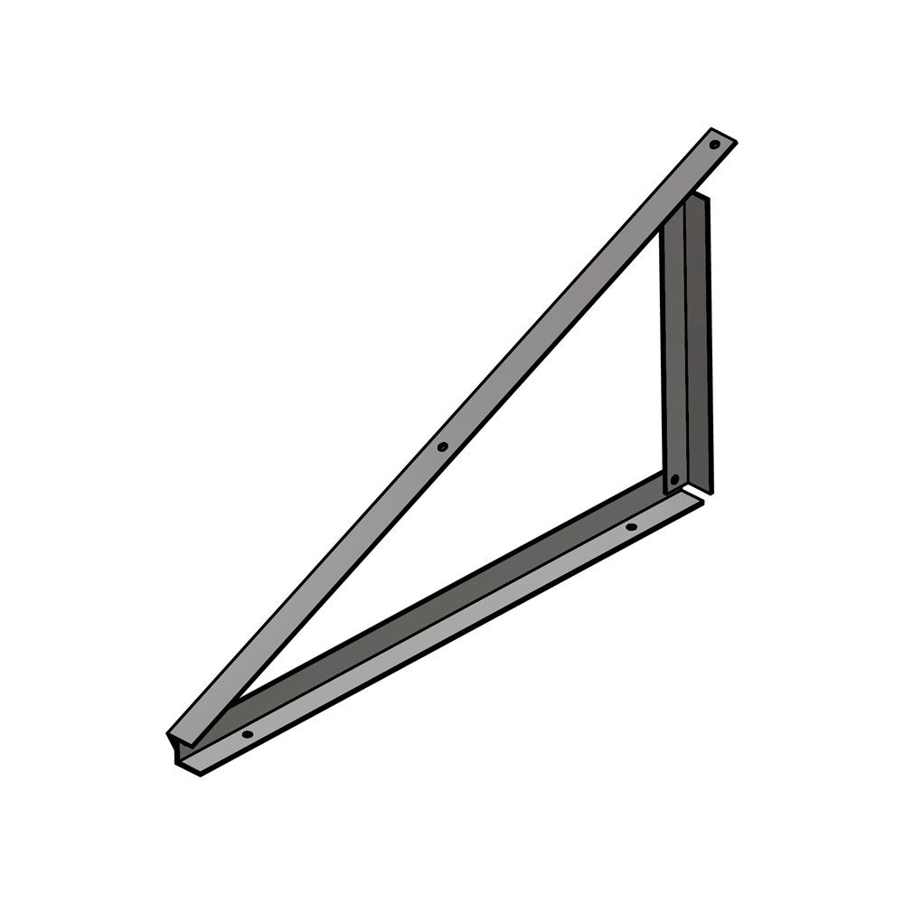 EMS Trójkąt poziomy 25 stopni, 40x40x4 (mm)