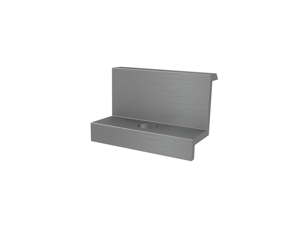 EMS End clamp H=40mm, L=50mm, silver