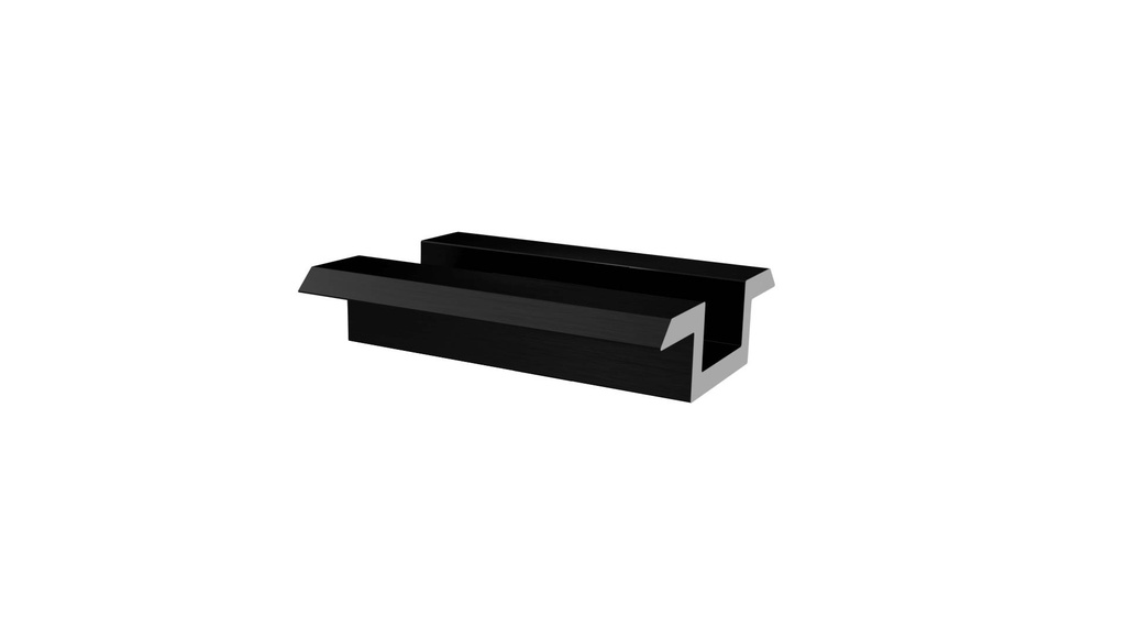 EMS Mid clamp H=12/5mm, L=50mm, black with PIN