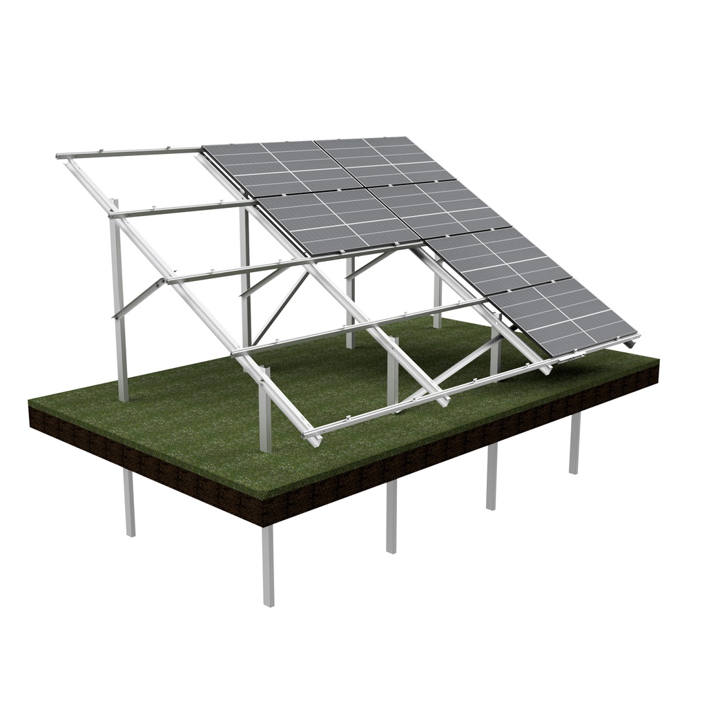[KG-DPH 4X3 "S"] KG Stół dwupodporowy dla 12PV (4x3), układ POZIOMY, moduł do szerokości 113,5cm / wysokości 180cm