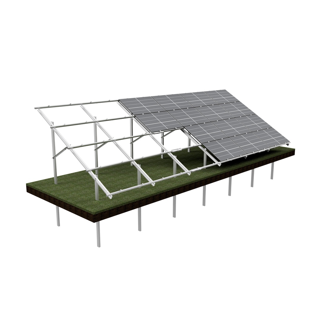 [KG-DPH 4X6 "S"] KG Stół dwupodporowy dla 24PV (4x6), układ POZIOMY, moduł do szerokości 113,5cm / wysokości 180cm
