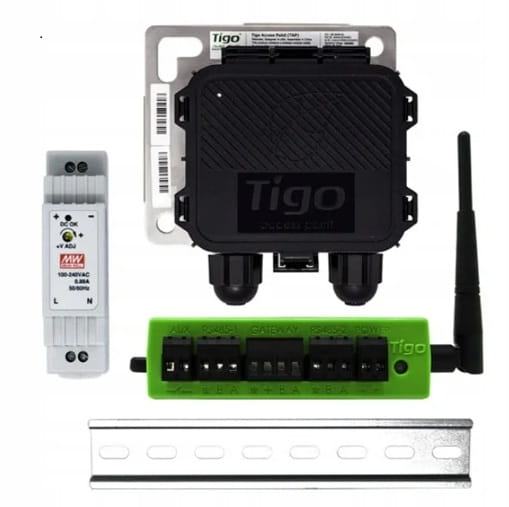 [Tigo-344-00000-52] Tigo Cloud Connect Advanced (CCA) + Tigo Access Point (TAP) z zasilaczem i szyną DIN